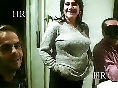 Swinger couple with pregnant and have threesome sex! Italian