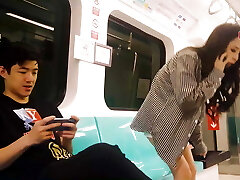 Horny Cutie Big Boobs Chinese Teen Gets Fuck By Stranger In Public Train
