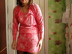 Trying on dresses with an interesting ending Trying on dresses with an interesting ending