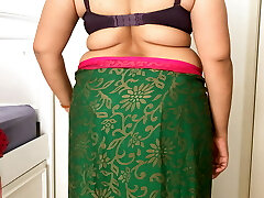 Sexy Indian Lady Stripping Off Saree to Panty Sexy Indian Lady Stripping Off Saree to Panty