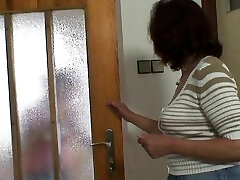 Finding old mother riding his boner Finding old mother riding his boner