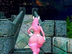 Skyrim Glamour Gameplay THICC Bunny MOMO 1