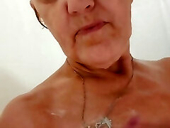 Mature Grandma Taking a Steamy Shower Mature Grandma Taking a Steamy Shower