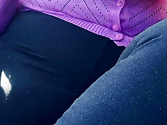 Breast Play In Car
