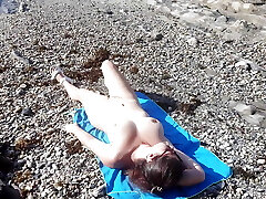 Exhibitionist Flashes his Dick for a Naturist Milf