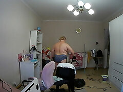 mother-in-law cleans the room bare
