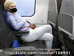 Crossed gams orgasm on a train Crossed gams orgasm on a train