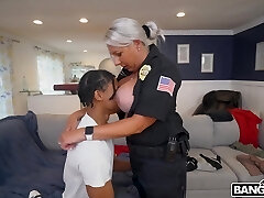 Mature police officer needs a giant black dick to satisfy her zeal