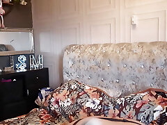 Housewife getting into Her underwear for Her Hubby coming home Housewife getting into Her underwear for Her Hubby coming home