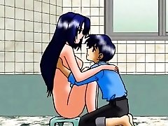 Big-titted anime mom hot riding dick