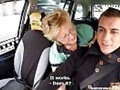 Czech Mature Blond Greedy for Taxi Drivers Cock