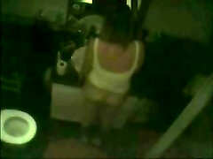 True hidden webcam in bathroom catches my mom fingering