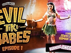 BurningAngel Barmaid Jewelz Blu Gives A Super Hot Tiki Performance