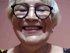 Beautiful vagina of granny Angela. Demonstrating the inside