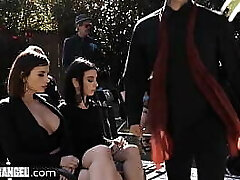 BurningAngel Marley Brinx Lures A DILF Into Fucking Her During His Wife'_s Burial