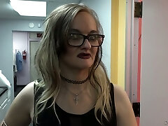 Mature ugly wrinkled blonde hooker gets aggressively fucked from behind