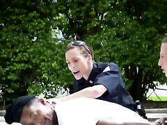 Milf cop gets her titties deep-throated