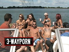 3-way porn-speedboat group orgy-part 1