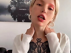 Tattooed Girl Deep Deep-throating Big Dick Lover after a Walk - POV