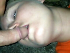 Good girl letting me drill her mouth