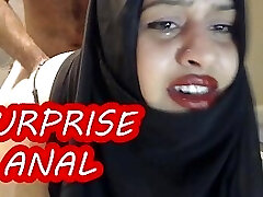 PAINFUL SURPRISE Ass Fucking WITH MARRIED HIJAB WOMAN !