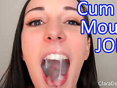 Clara Dee - Finger Sucking JOI With Meaty Cumshot in Mouth