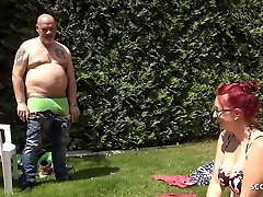 German Curvy Wifey Fuck at Beach with Egon Kowalski while her husband is next to her