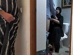 egipska żona pieprzy się przed mężem w londyńskim mieszkaniu