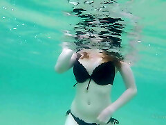 Public Exhibitionist – German Girl With Perfect Big Boobies On The Sea Showing And Rubbing Muff