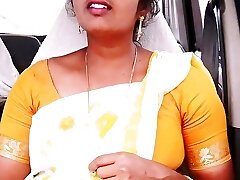 Indian maid car sex. The cool maid with owner long drive telugu muddy talks.part -1
