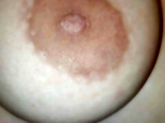 Spitting and Playing with Horny GF's Hefty Boobs