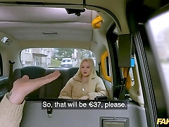 Russian slutty Blond Jessie Ames got romped by a Taxi driver