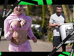 Curvy And Huge-titted Ebony Milf Bounces Her Booty On White Cock