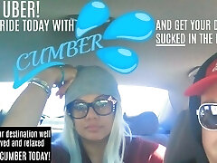 PUBLIC CAR BACKSEAT UBER BLOWJOB SERVICE - Rail with CUMBER today