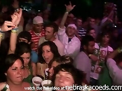 hot slutty girls flashing tits during humungous club party with mtv djs and behind the scenes bts