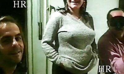 Swinger couple with pregnant and have threesome intercourse! Italian