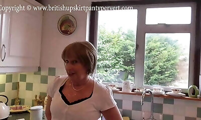 Obedient British housewife Rosemary gives ass to throat while the family are out and tries her best to satisfy me.