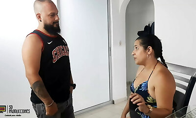 I blackmail my mummy-in-law and I end up boning her