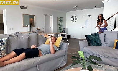 Busty Stepmom Spies On Her Horny Sonny - full at ebrazz.tv