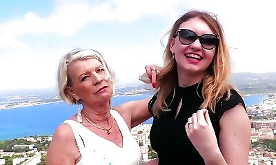 Eva, Sexy Granny, Shares a Dick with Young Lyna Eva, Sexy Granny, Shares a Dick with Young Lyna