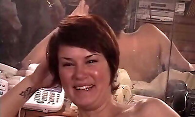 Short hair female fucked by old man