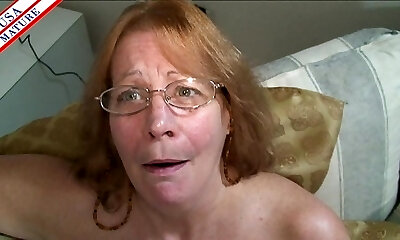 Old slut puts her dentures in and gives a great deep throat
