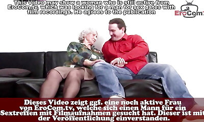 German old grandma congenital tits seduced from her step son