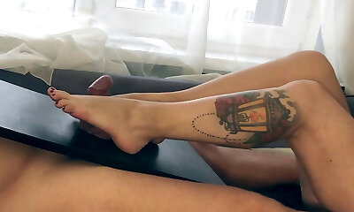 mamuśki z sexy nogi daje foot fetysz
