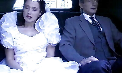 The Slutty Bride Ravages Fucks Her Stepfather in the Limousine That Is Accompanying Her to the Altar