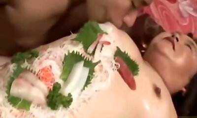 Japanese BBW Sushi Fetish