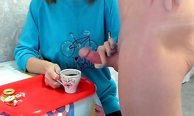 Milf Granny Swallows Coffee With Cum Taboo ,big Dick Enormous Load 6 Min