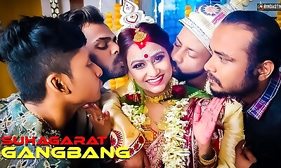 Gang-fuck Suhagarat - Besi Indian Wife Very 1st Suhagarat with Four Hubby ( Full Movie )