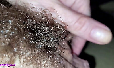 A very private fuck! munichgold is ate, fucked in her hairy horny pussy! Please jism on my hot ass!