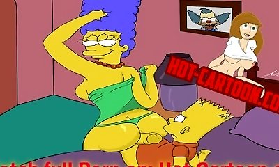 Simpsons Porn #1 Bart plumb Marge Cartoon Porno